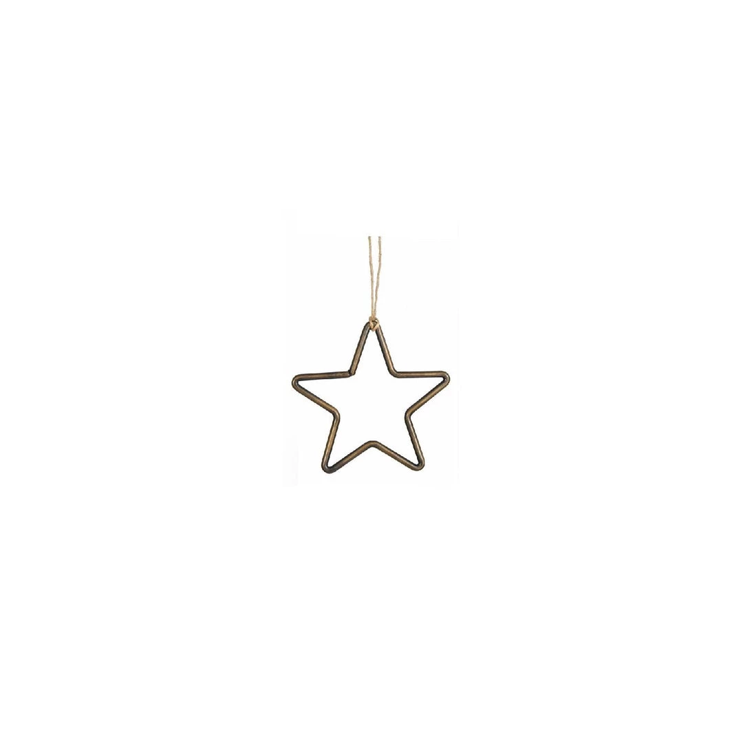 Garden Trading CHRISTMAS Brass Hanging Star Decoration