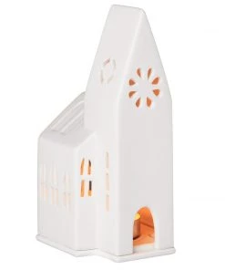 Rader Porcelain Light Up Church Small Candle Holders & Accessories