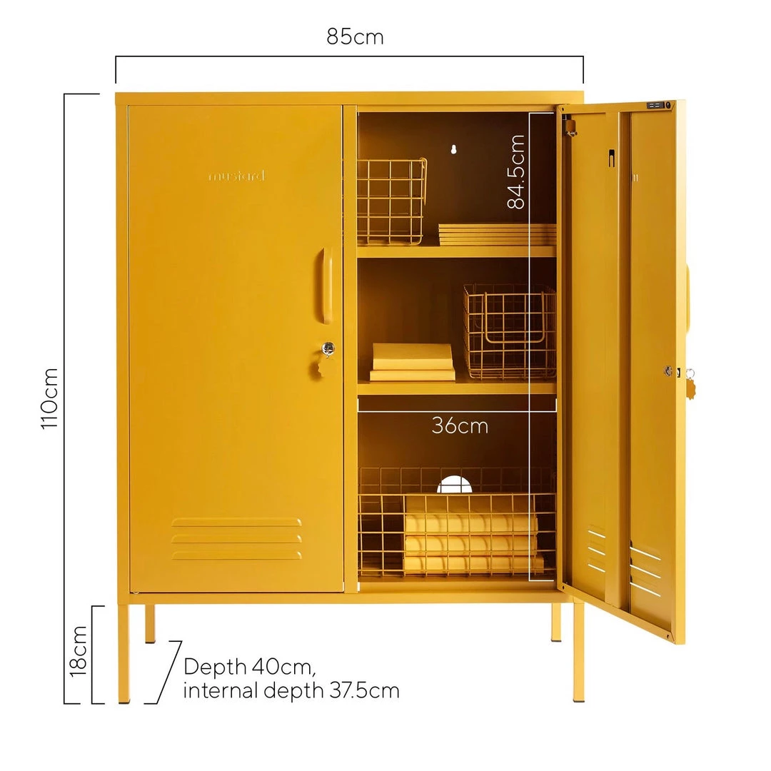 Mustard Made The Midi Locker (Multiple Colour Options) Mustard Made Lockers