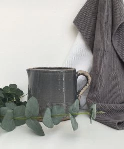Parlane Decorative Accessories Grey Short Ceramic Pitcher Jug