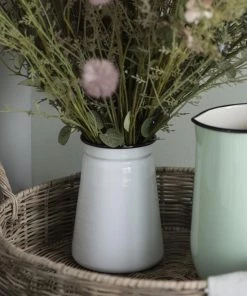 IB Laursen White Enamel Vase