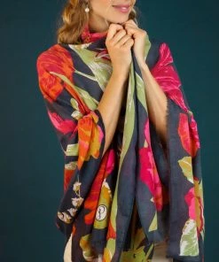 Powder Floral Tapestry Scarf Loungewear And Accessories