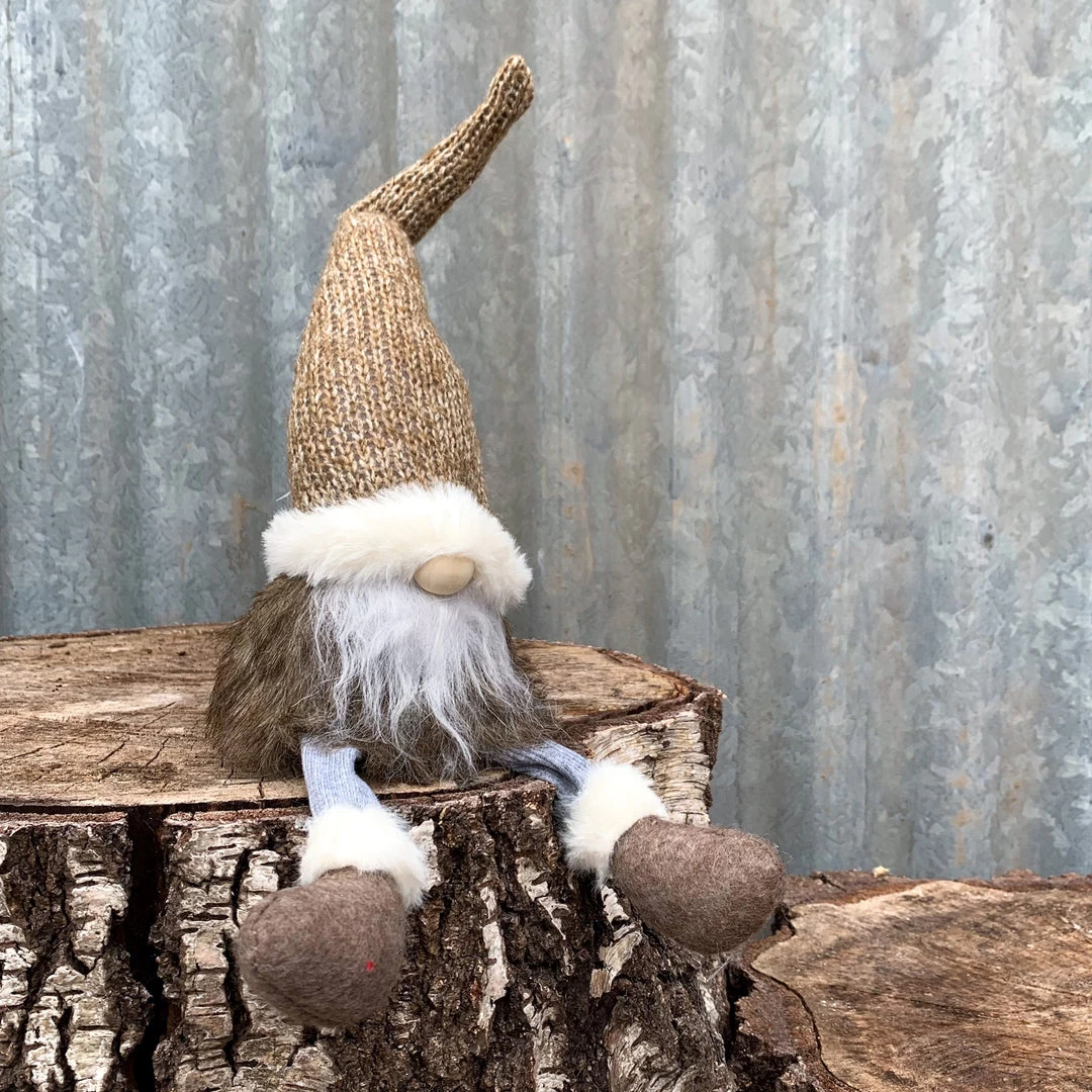 Wikholm Brown And White Trim Christmas Gonk