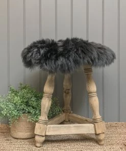 Camperdown Lane Sheepies, Rugs & Mats Sheepie Seatpad In Dark Grey