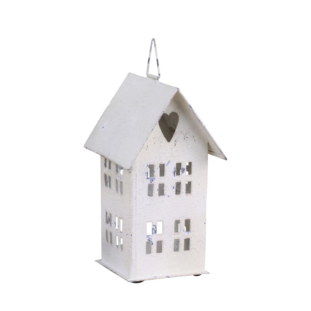 Chic Antique Candle Holders & Accessories Antique Cream Tealight House Small