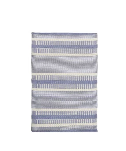 IB Laursen Small Recycled Plastic Outdoor Rug In Blue Last Chance To Buy