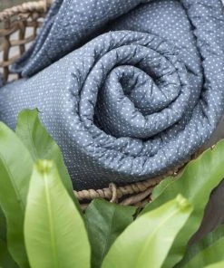 IB Laursen Garden & Outdoors Dusty Blue Spotty Quilt