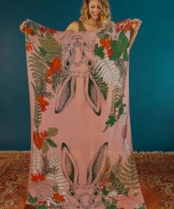 Powder Happy Hare Pink Scarf Loungewear And Accessories