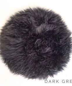 Camperdown Lane Sheepies, Rugs & Mats Sheepie Seatpad In Dark Grey