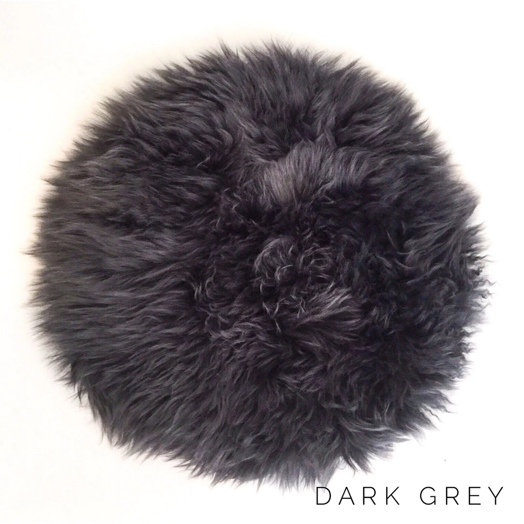 Camperdown Lane Sheepies, Rugs & Mats Sheepie Seatpad In Dark Grey