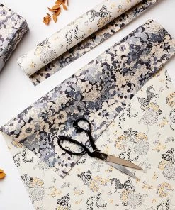 Katie Leamon Double Sided Gift Wrap - Bloom And Zebra