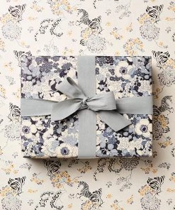Katie Leamon Double Sided Gift Wrap - Bloom And Zebra