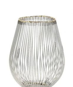 Light And Living Candle Holders & Accessories Antiqued Silver Lantern