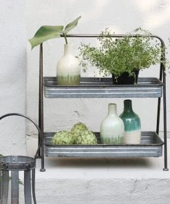 Light And Living Storage, Boxes, Baskets & Bags Zinc Storage Stand