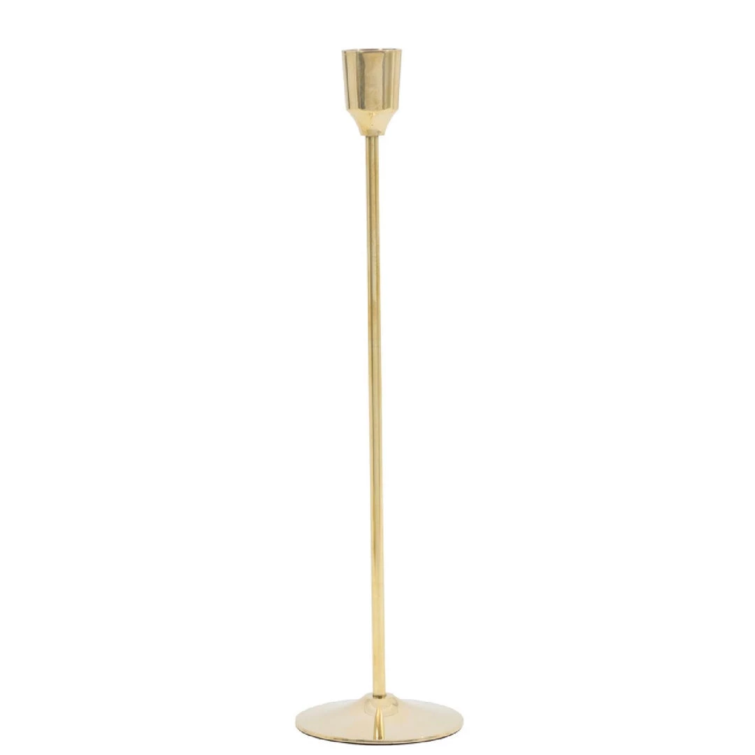 Light And Living Candle Holders & Accessories Gold Candlestick Tall