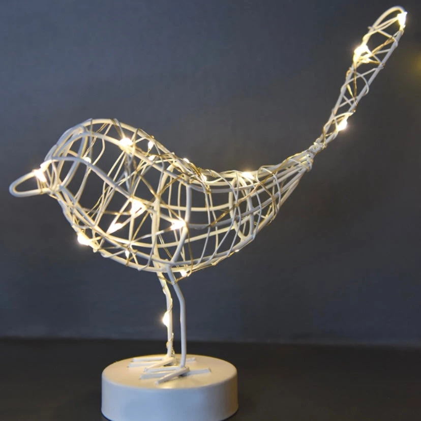 Lightstyle London Ltd CHRISTMAS LED Robin Light - White