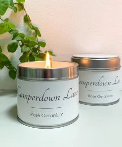 The Candle Company Home Fragrance Camperdown Lane Rose Geranium Candle
