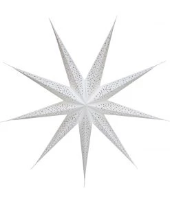 Chic Antique CHRISTMAS Vintage Off-White Paper Star Decoration 90cm