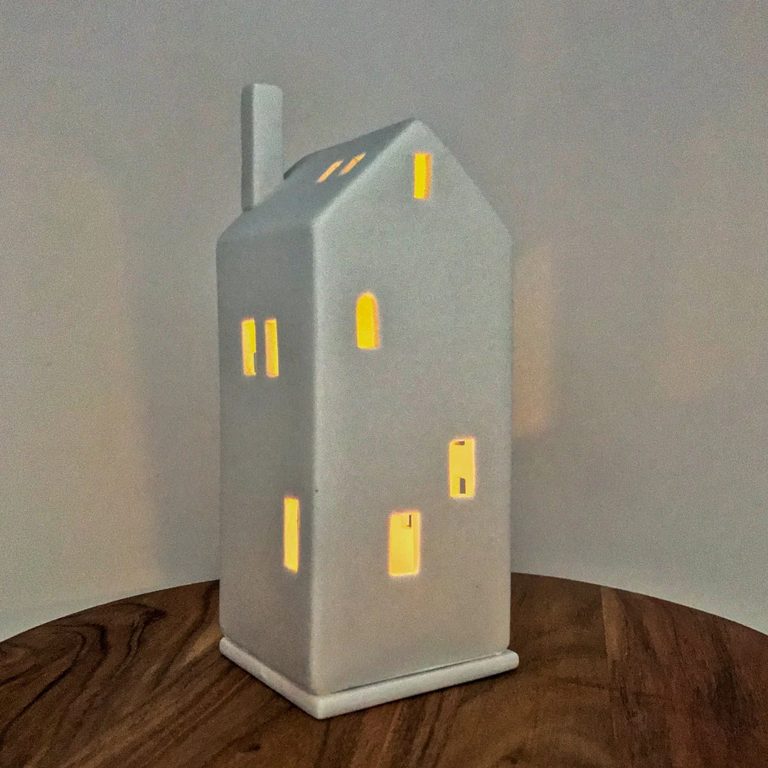 Rader Candle Holders & Accessories Porcelain Light Up House With Big Door