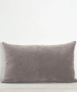 Also Home Velvet Rectangle Cushion Taupe