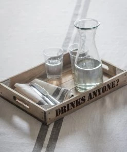 Garden Trading Drinks Anyone? Wooden Tray