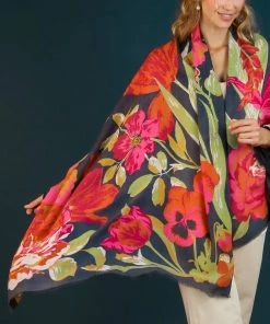 Powder Floral Tapestry Scarf Loungewear And Accessories