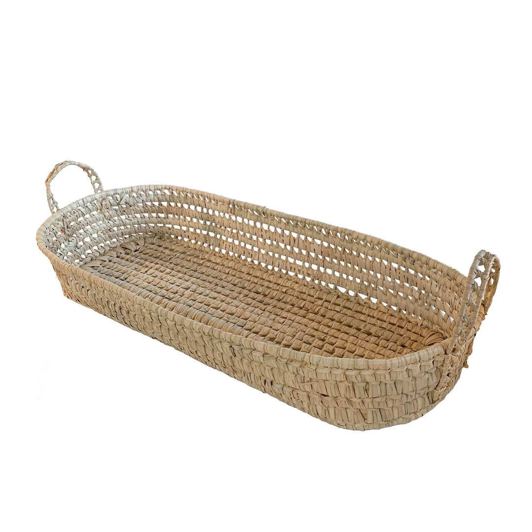 Basket Basket Long Oval Basket Storage, Boxes, Baskets & Bags