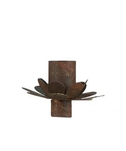 IB Laursen Rust Flower Candle Holder Candle Holders & Accessories