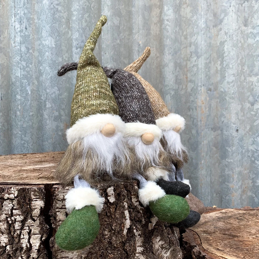 Wikholm Brown And White Trim Christmas Gonk