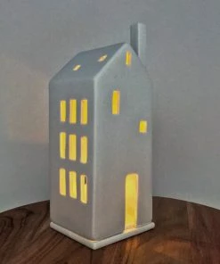 Rader Candle Holders & Accessories Porcelain Light Up House With Big Door