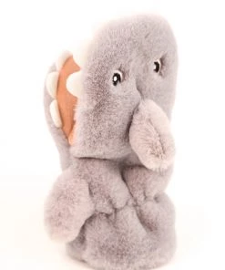 Powder Camperdown Kids Kids Snuggly Shark Mittens In Grey