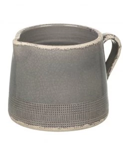 Parlane Decorative Accessories Grey Short Ceramic Pitcher Jug