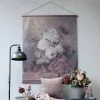 Chic Antique Vintage Blooms Canvas Wallhanging - Large Mirrors & Wall Decor