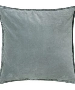 IB Laursen Velvet Cushion Dusty Blue