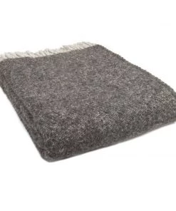 Camperdown Lane Throws, Quilts & Blankets Pure New Wool Boa Throw In Charcoal 200cm