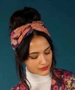 Powder Amethyst Wisteria Elasticated Headband Loungewear And Accessories