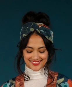 Powder Scandinavian Floral Elasticated Headband Loungewear And Accessories