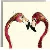 Anna Wright Art Flamingo Love - Card Cards And Gift Wrap