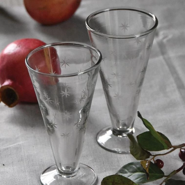 Grand Illusions Handmade Star Champagne Flute