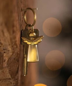 Rader Gold Angel Keyring Loungewear And Accessories