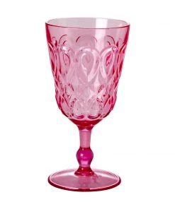 Rice By Rice Acrylic Wine Glass In Pink