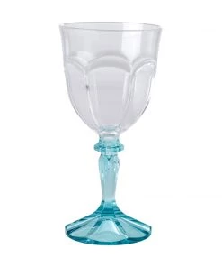 Rice By Rice Two Tone Acrylic Wine Glass In Mint Last Chance To Buy