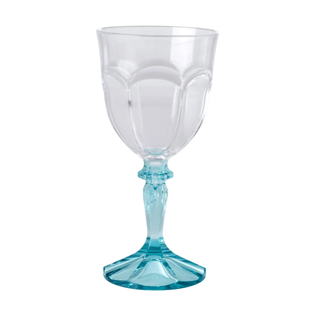 Rice By Rice Two Tone Acrylic Wine Glass In Mint Last Chance To Buy