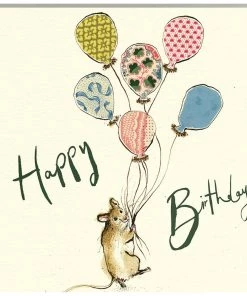 Anna Wright Art Happy Birthday Mouse - Card Cards And Gift Wrap