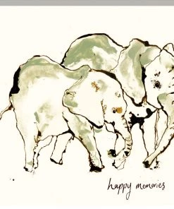 Anna Wright Art Happy Memories Elephant Card Cards And Gift Wrap