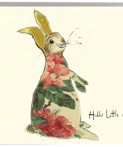 Anna Wright Art Hello Little One Rabbit Card