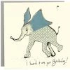 Anna Wright Art Cards And Gift Wrap I Heard It Was Your Birthday Elephant - Card