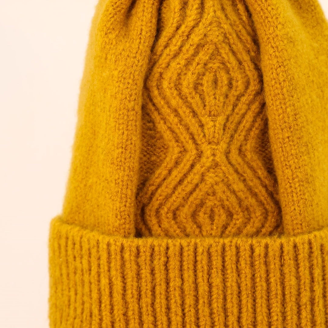 Powder Loungewear And Accessories Bobble Hat In Mustard