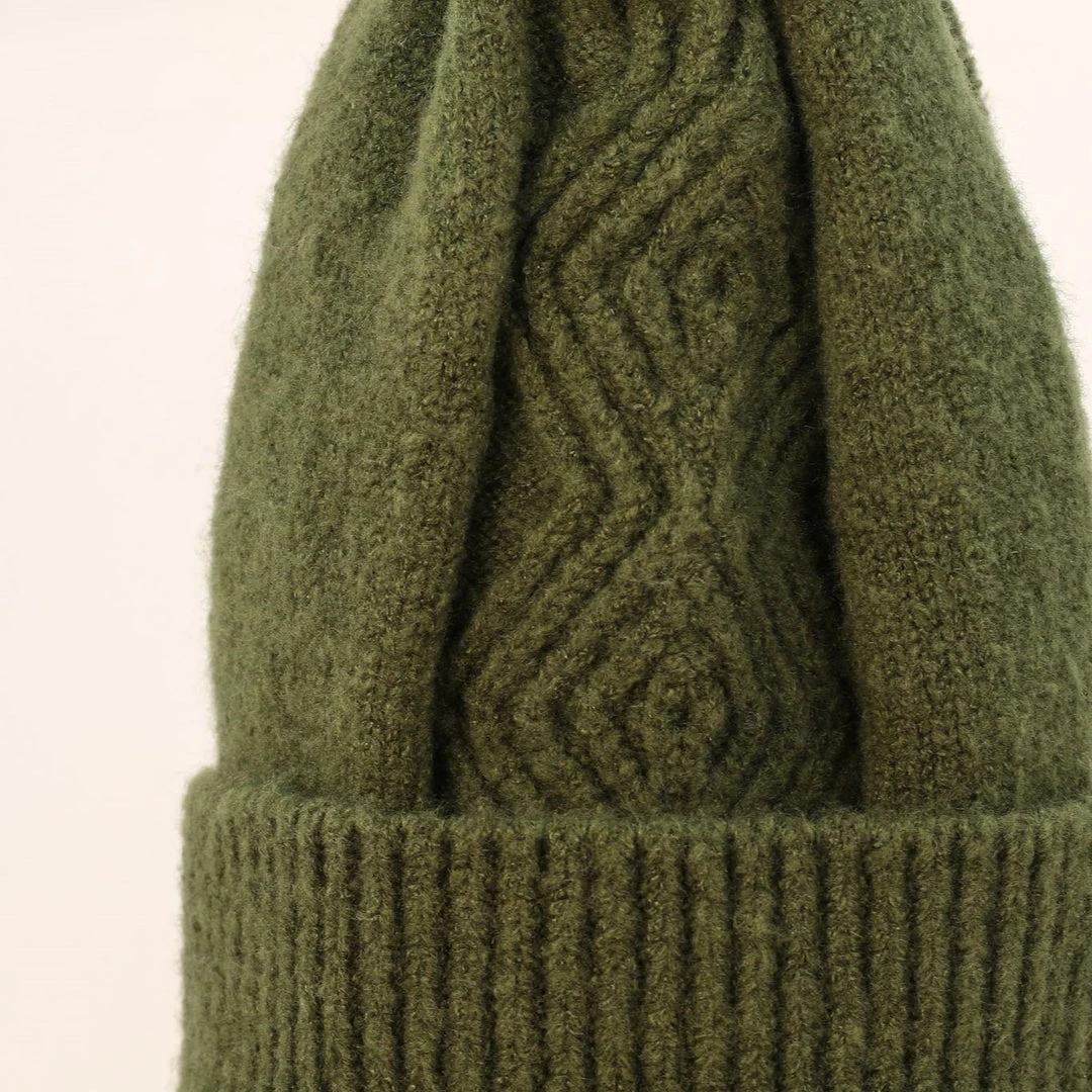 Powder Bobble Hat In Olive Loungewear And Accessories