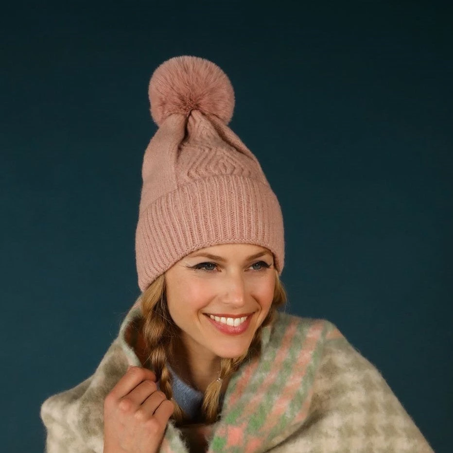 Powder Loungewear And Accessories Bobble Hat In Pink
